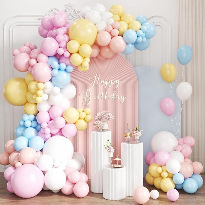 Pastel Balloon Garland Arch Kit by Unknown