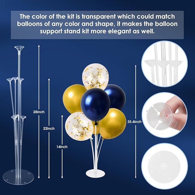 Voircoloria 6 Sets Balloon Stand Kits - Image 3