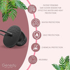 Ear Covers for Shower, Heat and Hair Dye Protection - Black - Waterproof Ear Covers for Washing Hair - Reusable Silicone Ear Caps For Hair Dye - Ear Protectors From Heat Styling and Dryer