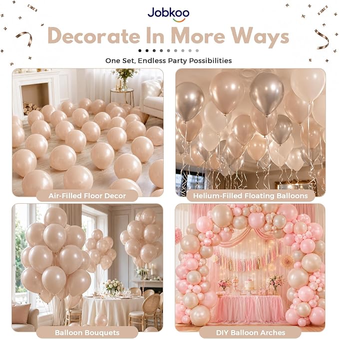Jobkoo Pearl Nude Balloons 12 Inch - Image 4