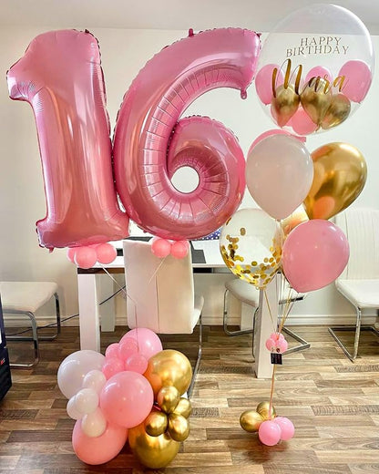 Pink and Gold Balloons Set - Image 3