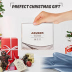 Adubor 100% Silk Pillowcase - Mulberry Silk Pillow Cases, 23 Momme 6A Grade Fibers, Silk Pillow Case for Hair and Skin Health, with Hidden Zipper (King 20''×36'', Gray Blue, 1PC)