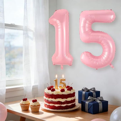 40 Inch Pink Number 5 Balloon Suitable - Image 4