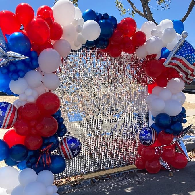 Red White and Blue Balloon Arch Kit - Image 7