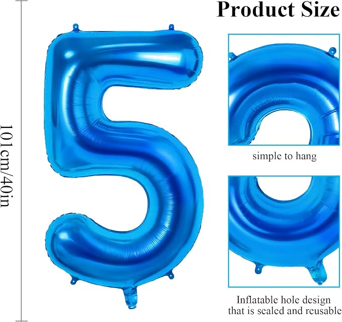 Number 55 Balloons for 55th Birthday Party Decorations, 0-100 Large No.55 - Image 2