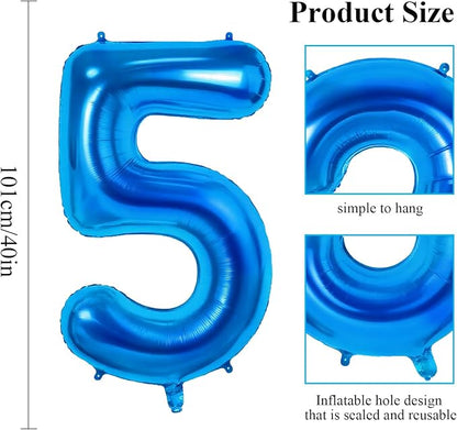 Number 55 Balloons for 55th Birthday Party Decorations, 0-100 Large No.55 - Image 2