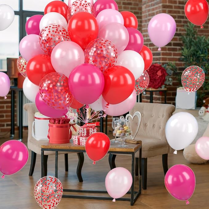 Valentine's Balloons, 12 Inch Latex Balloons - Image 4