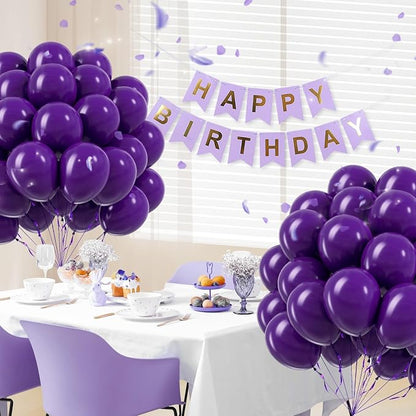Dark Purple Balloons 12 inch, Baby Shower, Graduation, Anniversary, Birthday - Image 6