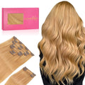 WENNALIFE Clip in Hair Extensions Real Human Hair, 20 Inch 150g 9pcs Human Hair Extensions Clip In, Strawberry Blonde Hair Extensions Clip In Real Hair Coloured Remy Human Hair Extensions
