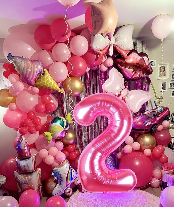 40 inch Pink Number 2 Balloon - Image 4