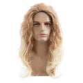 Baruisi Long Curly Wavy Blonde Wigs for Men Synthetic Natural Party Halloween Cosplay Hair Wig
