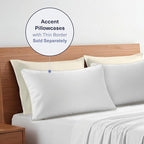 Kickoff Viscose Bamboo Pillowcase, Standard, Set of 2, 100% Organic Hidden Zippered Viscose Bamboo Pillow Case Standard Size, Cooling Pillow Cover for Hot Sleepers (20"x26", Buttercream)