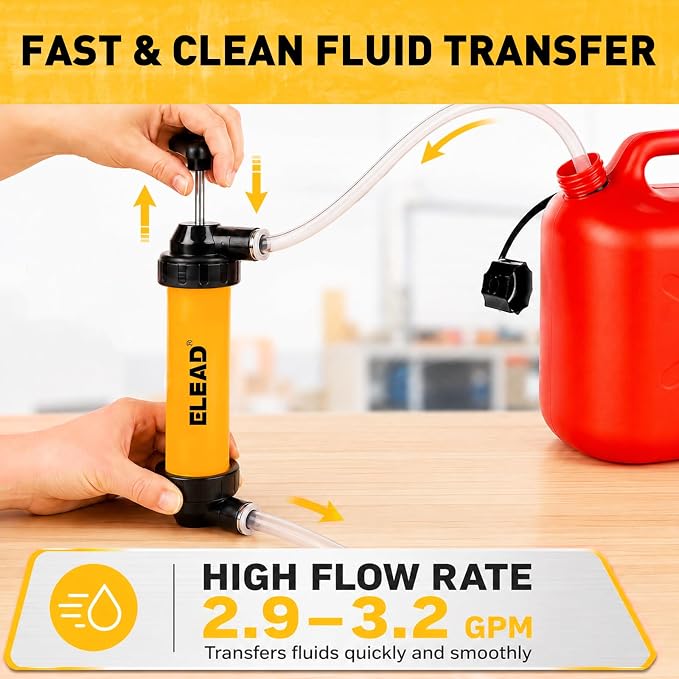 Gas Siphon Pump for Gasoline, Hand Siphon Pump, Gas Siphon Tool - Image 5