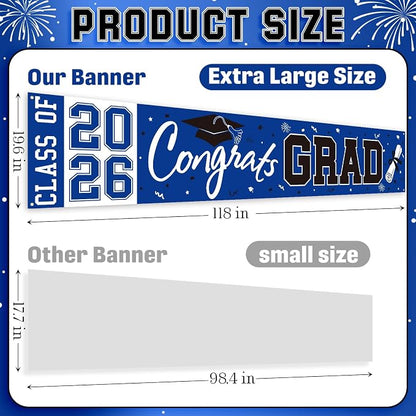 2026 Graduation Yard Sign, Large Congrats Grad Yard Banner Class of 2026 Banner - Image 5