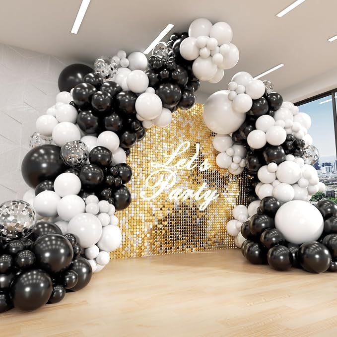 Black and White Balloon Arch Kit by FOTIOMRG