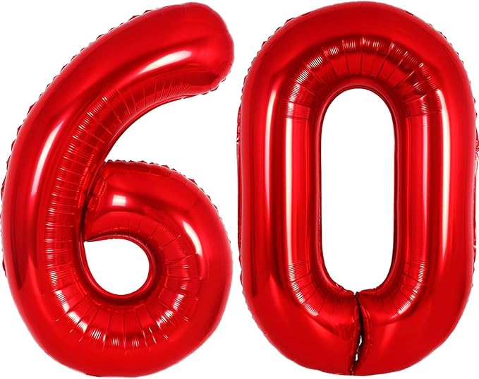 Number Balloons Red Party Balloon by United-UnicornsParty