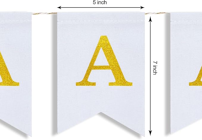 Custom Banner with Letters – Personalized Burlap or White Canvas Banner - Image 7