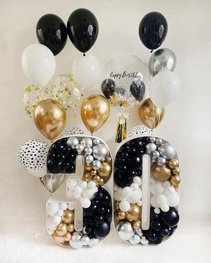 FOTIOMRG 120pcs 5 inch Black Balloons | Birthday, Graduation, Baby Shower - Image 3