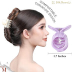 RC ROCHE 6 Pcs Double Claw Hair Clip Tooth Claw Clip Grip Tooth Jaw Clamps Thin Fine Hair Strong Hold No Slip Undo Clutchers for Women, Small Pastel