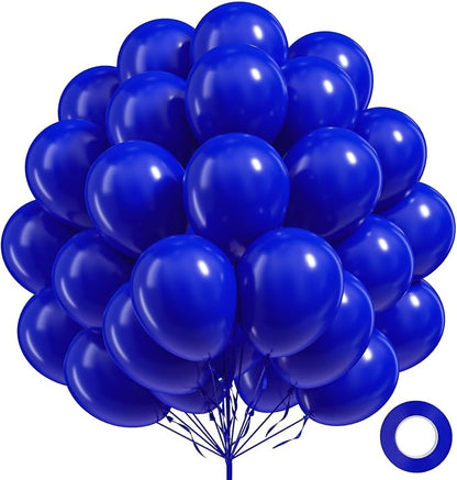 FOTIOMRG Royal Blue Balloons 12 inch, 100 Pack Royal Blue Latex Balloons by FOTIOMRG