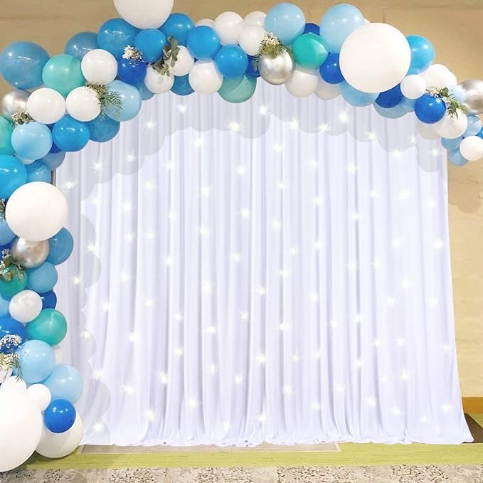 AK TRADING CO. 10 feet x 10 feet Polyester Backdrop Drapes Curtains Panels - Image 6
