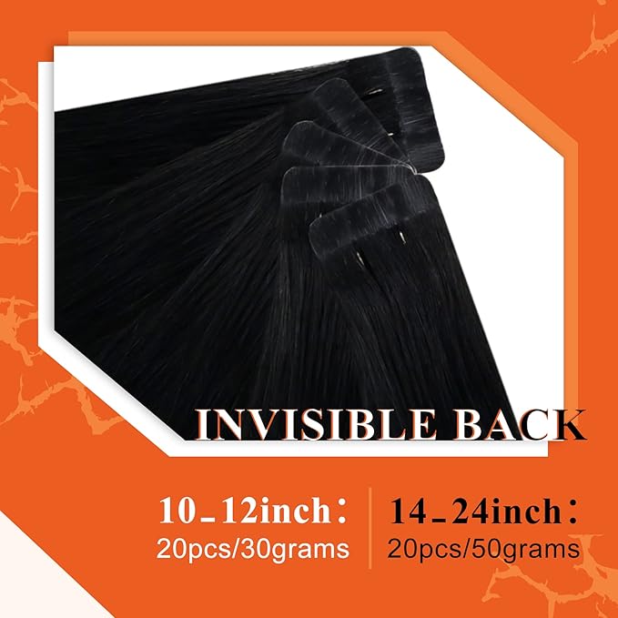 Full Shine Blonde Tape in Hair Extensions Human Hair 18 Inches Color Platinum Blonde 60 Double Sided Tape ins Human Hair Extensions Invisible Skin Weft 20Pieces 50Grams for Women Soft