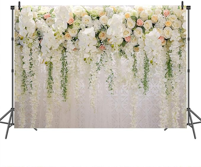 Mocsicka Wedding Flower Backdrop Wall Floral Bridal Shower Backdrops - Image 3