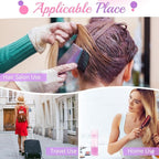 6PCS 6oz/180ml Root Comb Applicator Bottle,Hair Oil Applicator with Comb,Plastic Hair Dye Bottle Applicator Brush with Graduated Scale