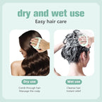 Scalp Massager Shampoo Brush,Scalp Dandruff Removal with Soft Silicone Bristles,Wet & Dry Scalp Care Head Scrubber Hair Washing,Hair Brush for Scalp Exfoliator,Comfortable for All Hair Types,Purple