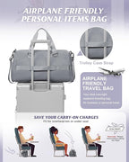 Gym Bag Womens,Travel Duffel Carry on Bag Sport Tote Bag Weekend Overnight Bag