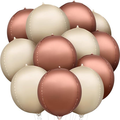 KatchOn Brown and Cream Balloons Set 22 Inch by KatchOn