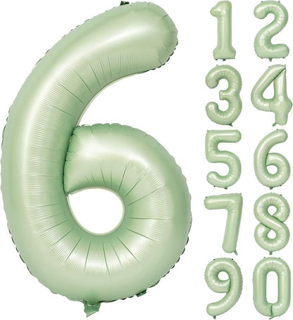 40" Olive green Number Balloon Helium Foil Mylar Balloon Birthday Digital 6 | by Exquisitehighqualitypartydecorationstomeetyoureveryneed%EF%BC%81
