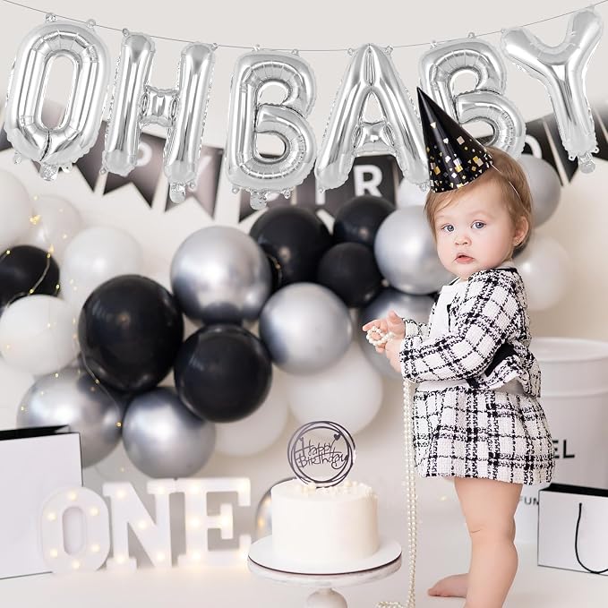 26 Pcs Silver Letter Balloons, 16 Inch Foil Alphabet Letter Balloons, Letter - Image 4