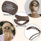 Matte Flat Hair Clips for Women, 3 Styles Non-slip Flat Claw Clips for Thick or Thin Hair, for Curly Straight Duckbills Flat Hairs Clips For Women & Girls