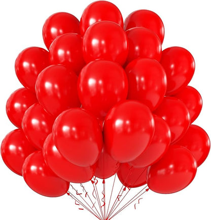 10 Inch Red Balloons by KALOR