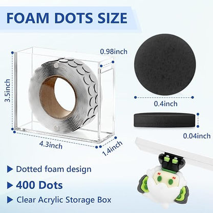 400 PCS 1mm Double Sided Foam Dots - Image 2