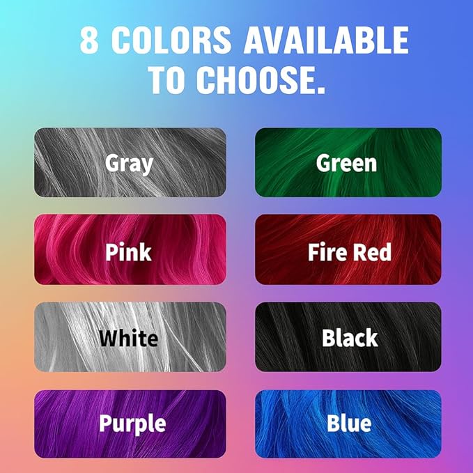 Green Temporary Hair Color Spray for Women Kids Men, One Time Use Washable Hair Spray, Fun Bright Shade for Cosplay, Halloween, DIY Hair Looks, Festivals & Parties, Crazy Hair Day