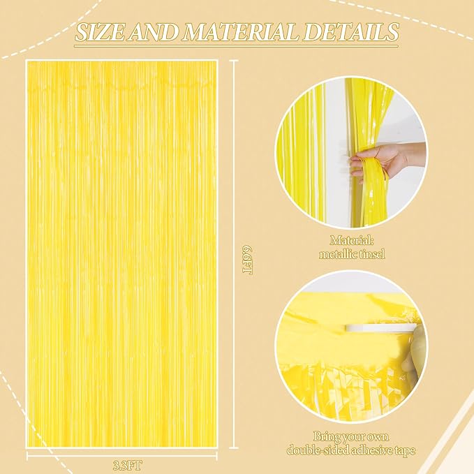 DECOCKRAT 2 Pack Foil Fringe Backdrop - Image 2