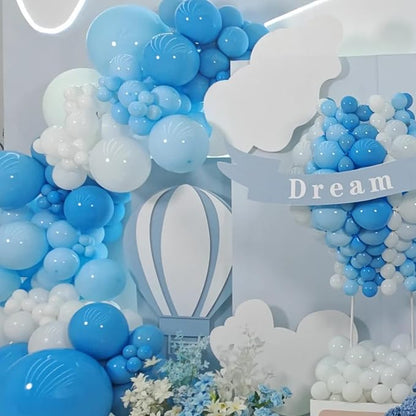Voircoloria 90pcs Blue Balloons Garland Arch Kit, 18 12 10 5 Inch | - Image 5