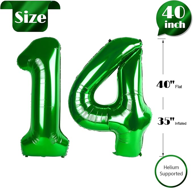 Green 14 Balloon - Image 5