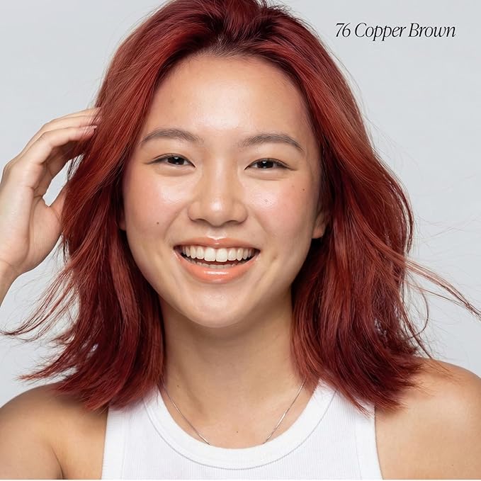 Adore Semi Permanent Hair Color (076 Copper Brown) | Vegan & Cruelty-Free Brown Hair Dye | No Ammonia, No Peroxide, No Alcohol | 4 Fl Oz Each (Pack of 2)