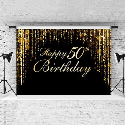 Happy 50th Birthday Photo Background by IIILUYOT