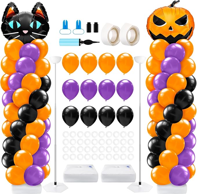 Kasyat 2 Set Halloween Balloon Column Stand Kit by Kasyat