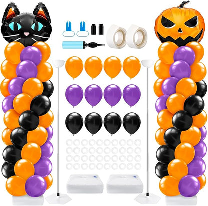 Kasyat 2 Set Halloween Balloon Column Stand Kit by Kasyat