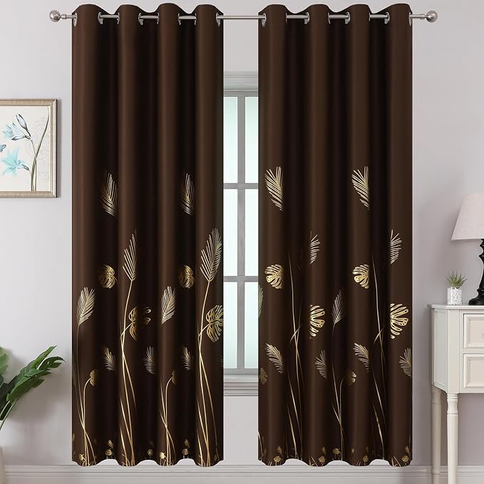 Brown Blackout Curtains 72 Inches Long by ESTELARTEXTILER