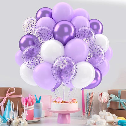 Patimate Lavender Purple Balloons Set - Image 7