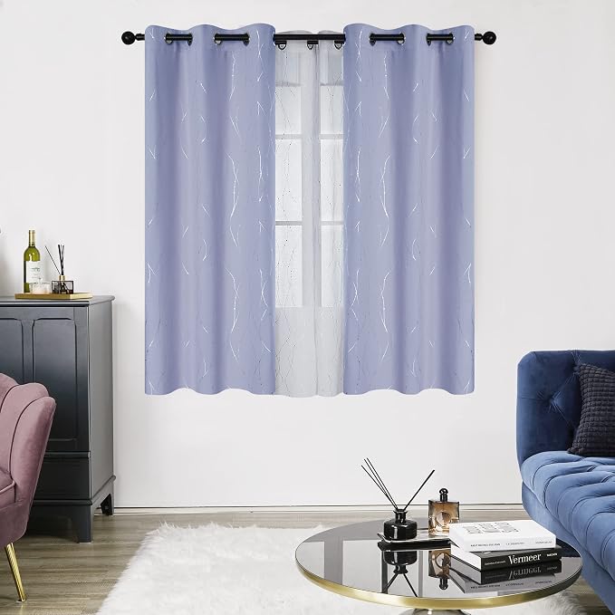 Deconovo Living Room Curtains 36 Inches Long, Thermal Insulated, Room Darkening - Image 2