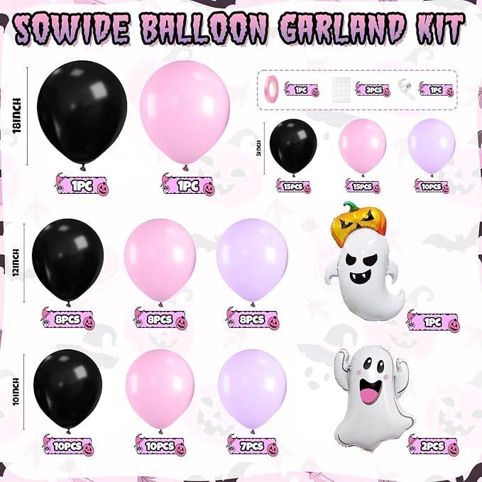 Halloween Balloon Arch Kit, Decorations - Image 2