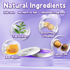 Purple Hair Color Wax Washable, Temporary Hair Color Dye for Kids, Natural Instant Color Wax Hairstyle Cream Hair Pomades for Women & Men Party Cosplay Halloween, Gifts for Teens