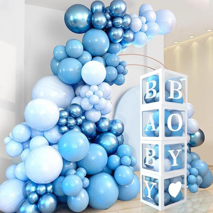 DataMoon Blue Baby Shower Decorations by DataMoon